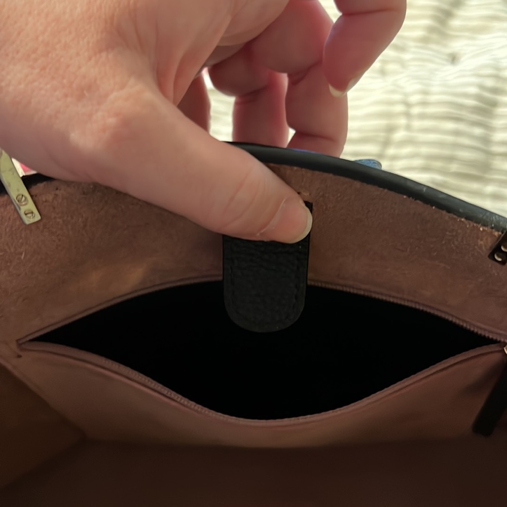 Kate Spade Black Pebbled Leather Tote. - Picture 6 of 10